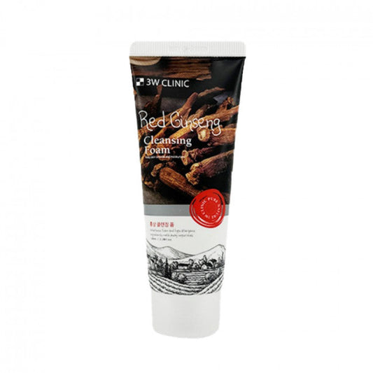 (Matt) 3W CLINIC Red Ginseng Cleansing Foam 100ml - DODOSKIN