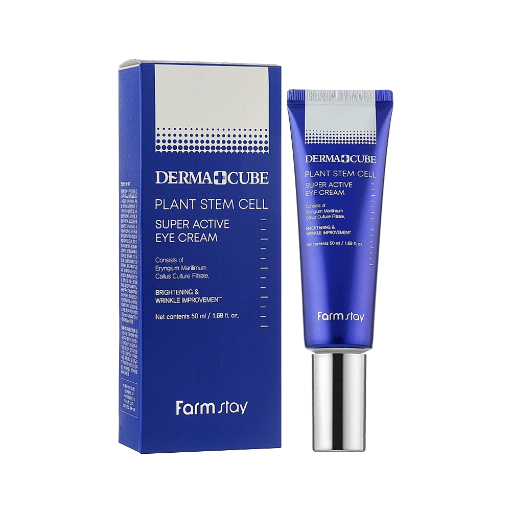 Farmstay Dermarcube Plant Stem Cell Super Active Eye Cream 50ml - KLO