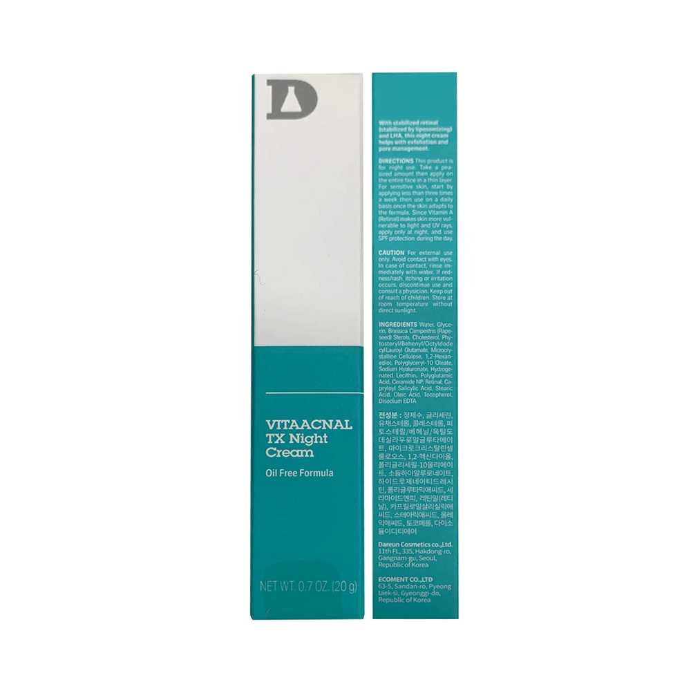 Dr. Different Vita Acnal TX Night Cream 20g - KLO