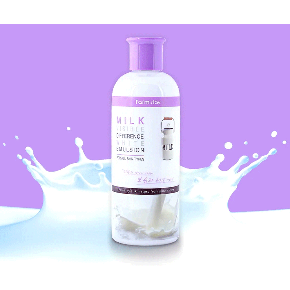 Farmstay Milk Visible Difference White Emulsion 350ml - KLO