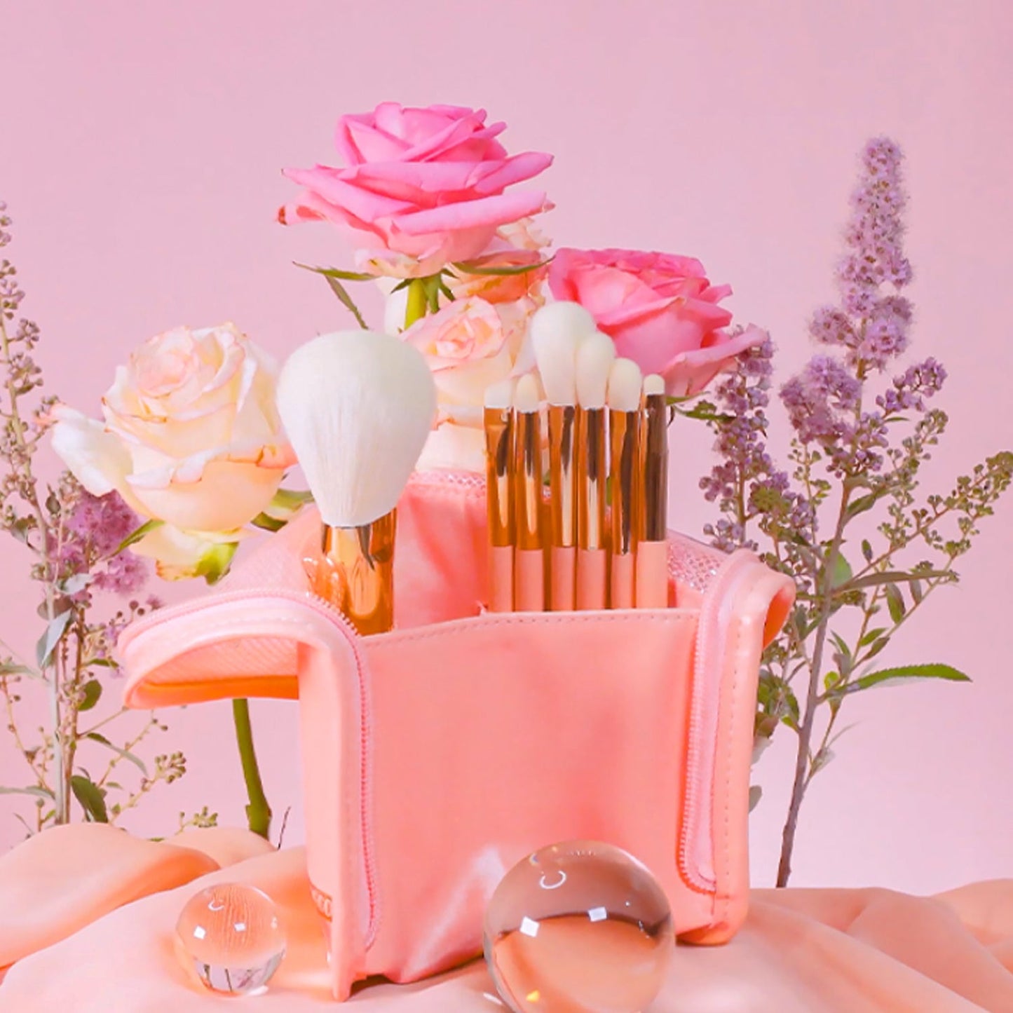 Coringco Rose Book Watercolor Brush Set 9PCS (+ Pouch)