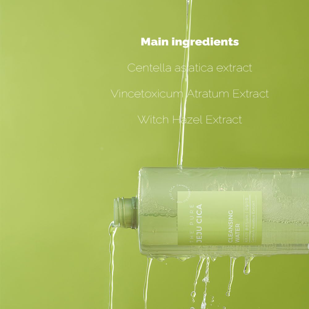 Pretty skin The Pure Jeju Cica Cleansing Water 500ml - DODOSKIN