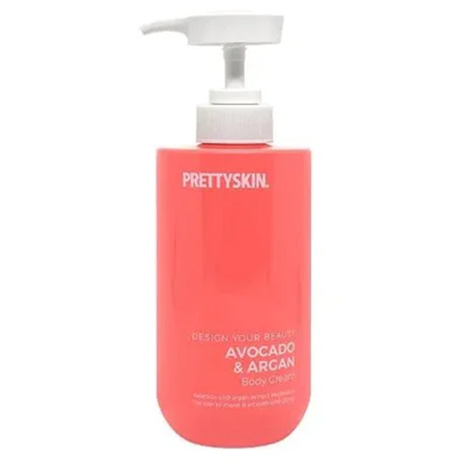 Pretty skin Avocado & Argan Body Cream Pump 500ml - KLO