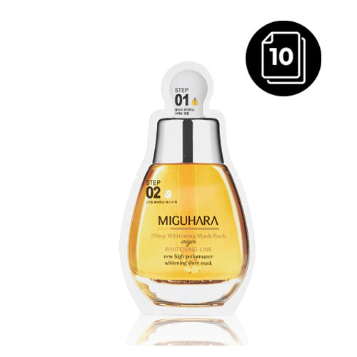 MIGUHARA 2 step Whitening Mask Pack Origin * 10ea - KLO