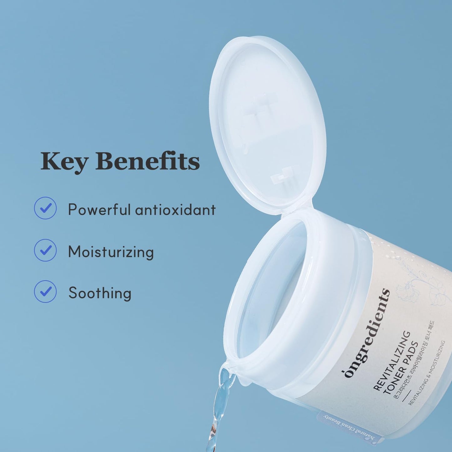 Ongredients Revitalizing Toner Pad 60Pads - KLO