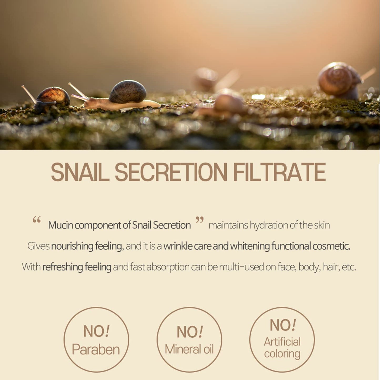 Pretty skin Gold Snail Soothing Gel 300ml - KLO