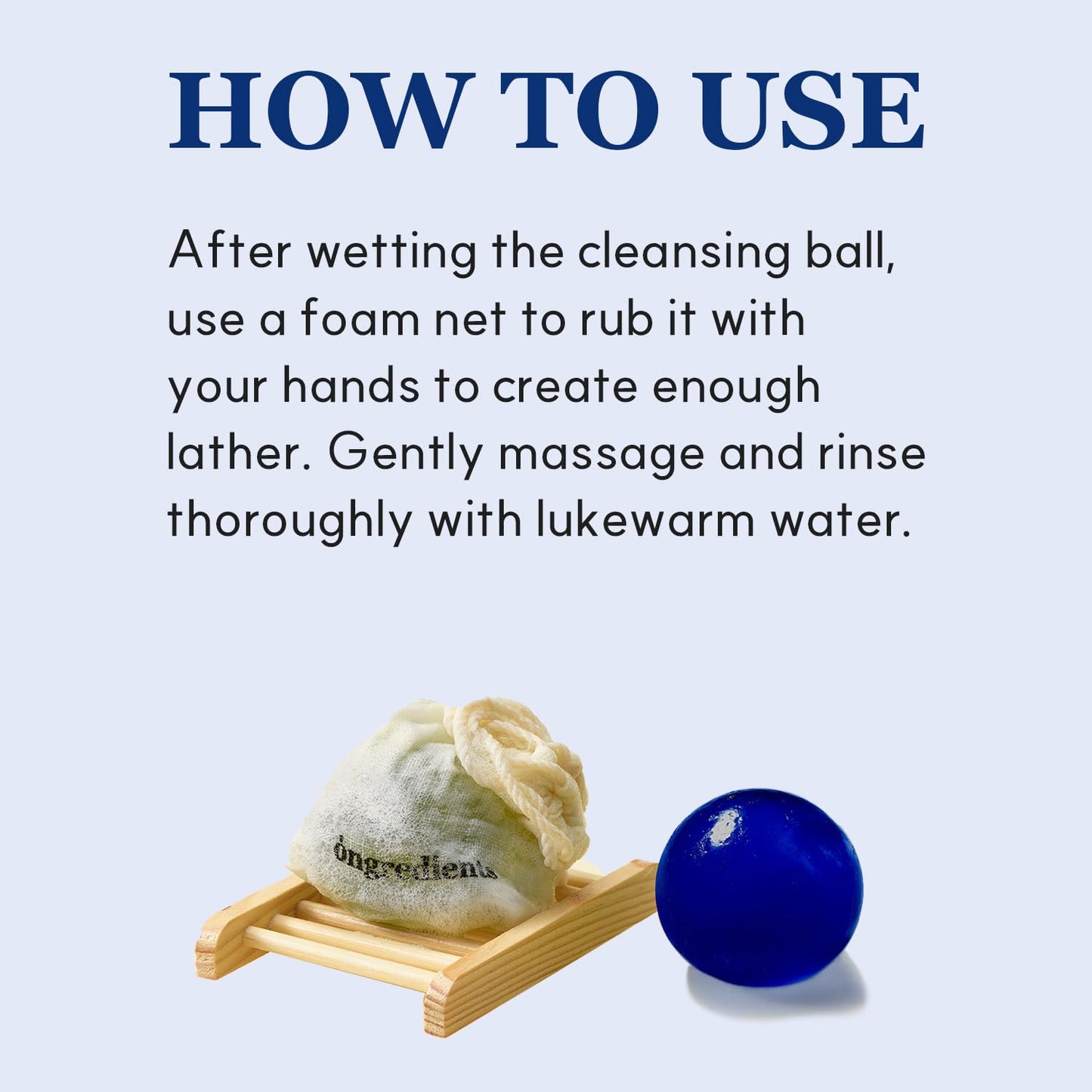 Ongredients Butterfly Pea Cleansing Ball 110g - KLO