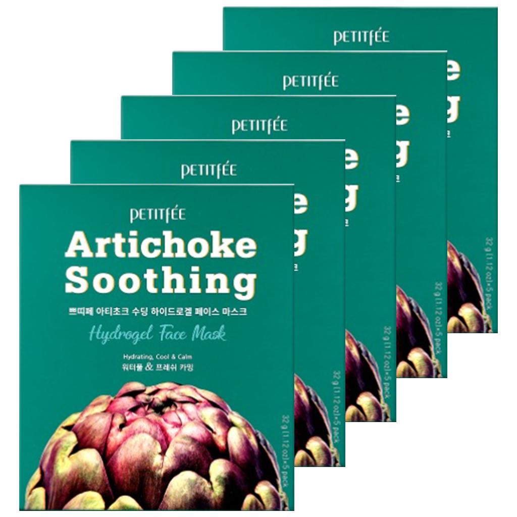 PETITFEE Artichoke Soothing Hydrogel Face Mask 5ea - KLO