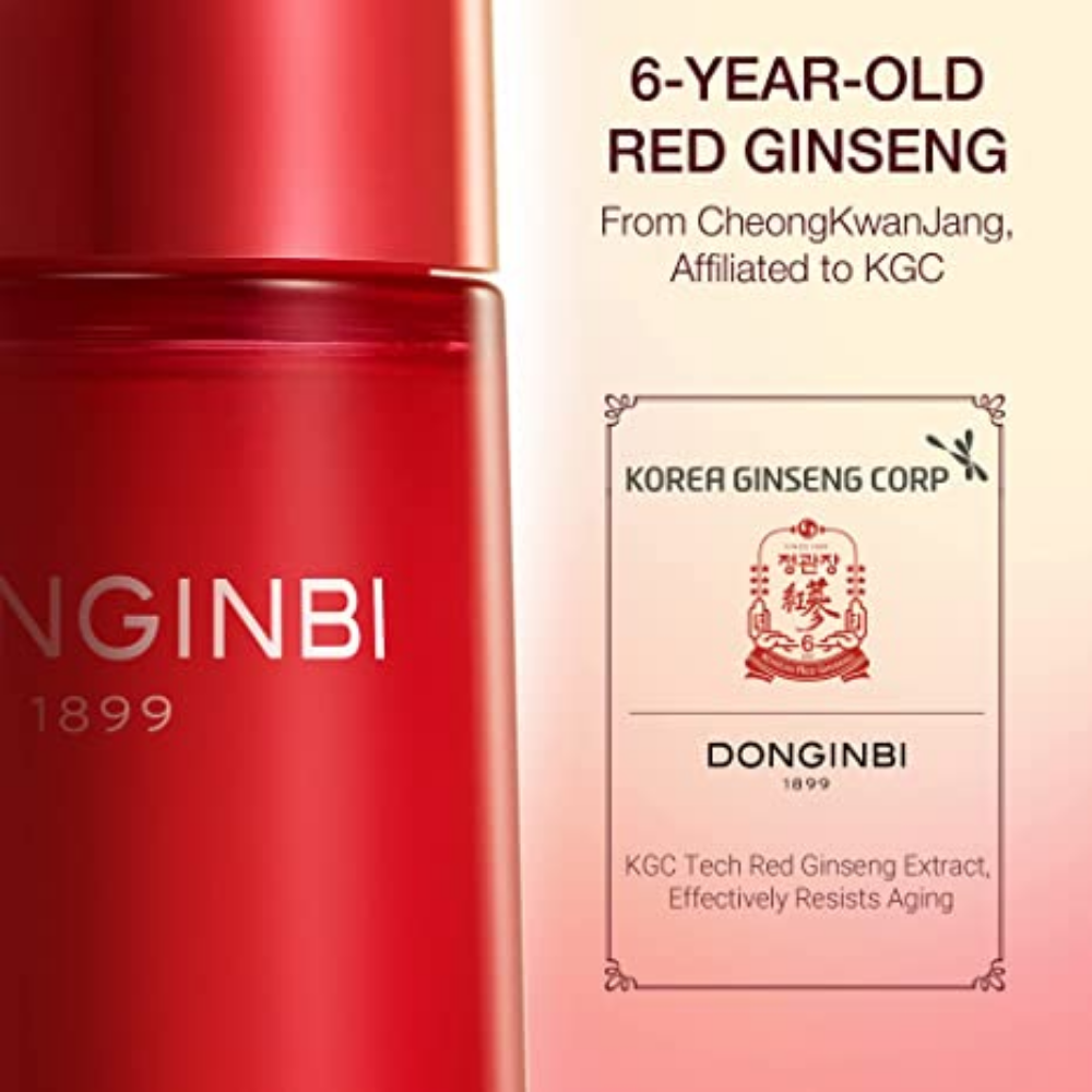DONGINBI 1899 Single Essence EX 70ml & Cleansing Foam 50ml Special Set - Anti-Aging face essence with Korean Red Ginseng for Radiance and Repair - KLO