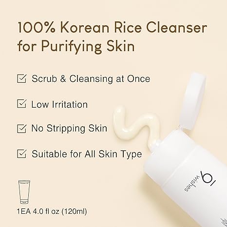 (Matthew) 9wishes Rice Foaming Cleanser 120ml - KLO