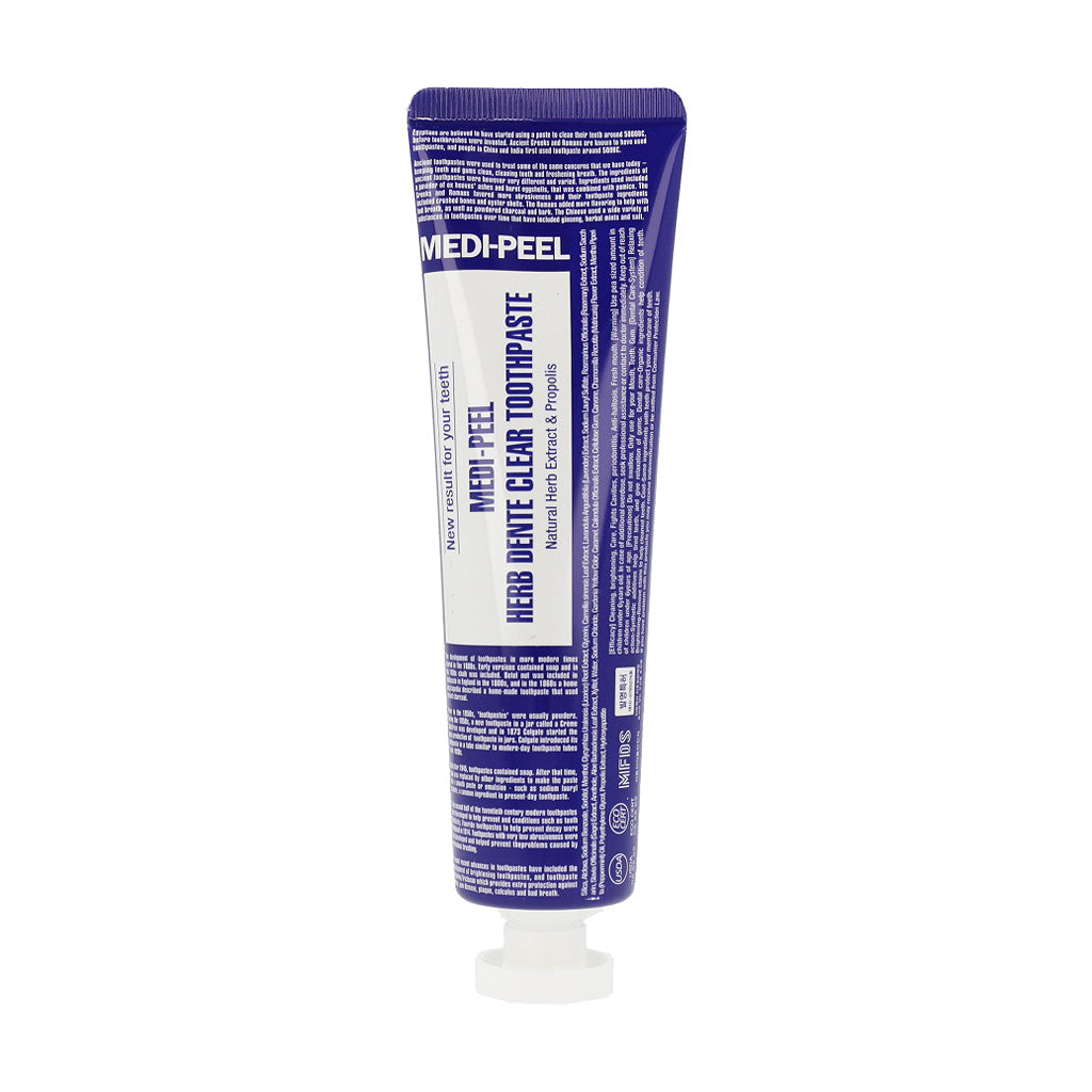 MEDI-PEEL Herb Toothpaste 130g (4 types) Pirin Salt / Wild Green / Dente Clear / Devil Black - Dodoskin