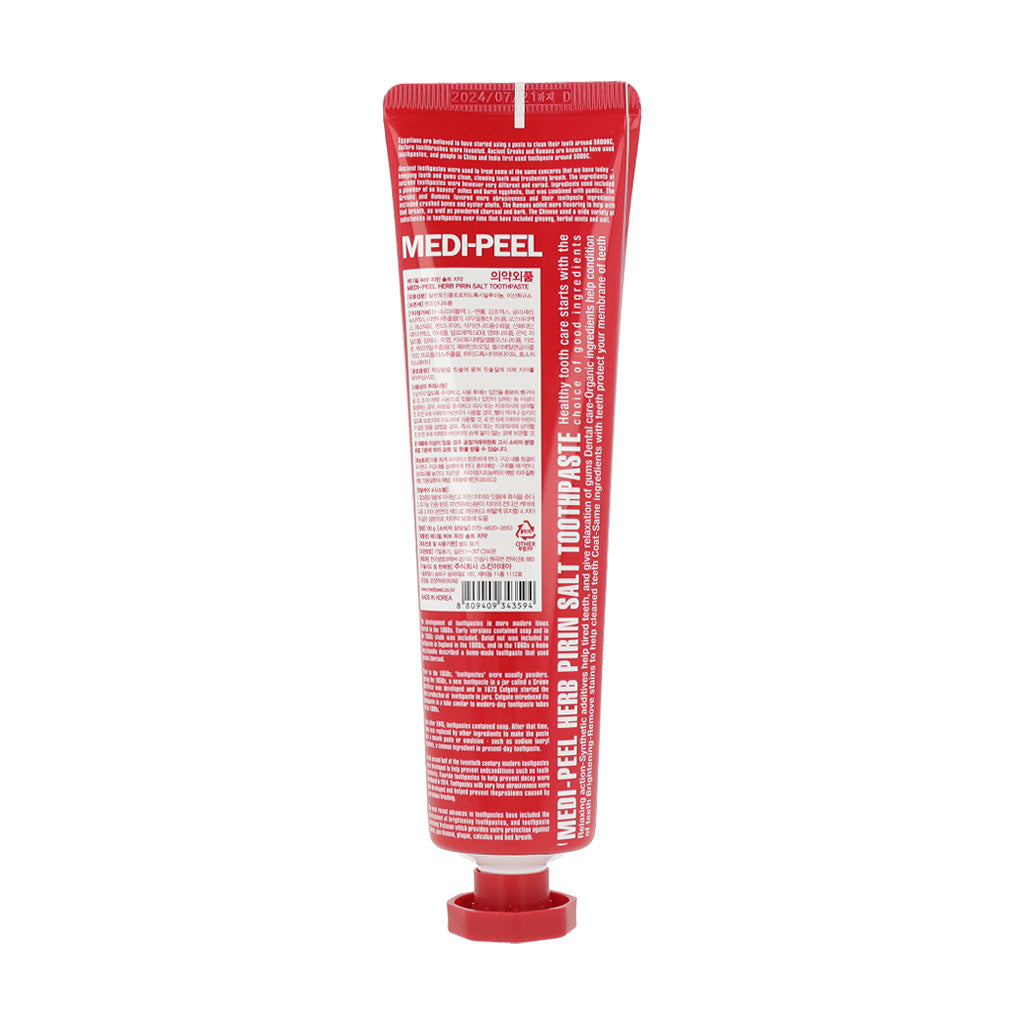 MEDI-PEEL Herb Toothpaste 130g (4 types) Pirin Salt / Wild Green / Dente Clear / Devil Black - Dodoskin