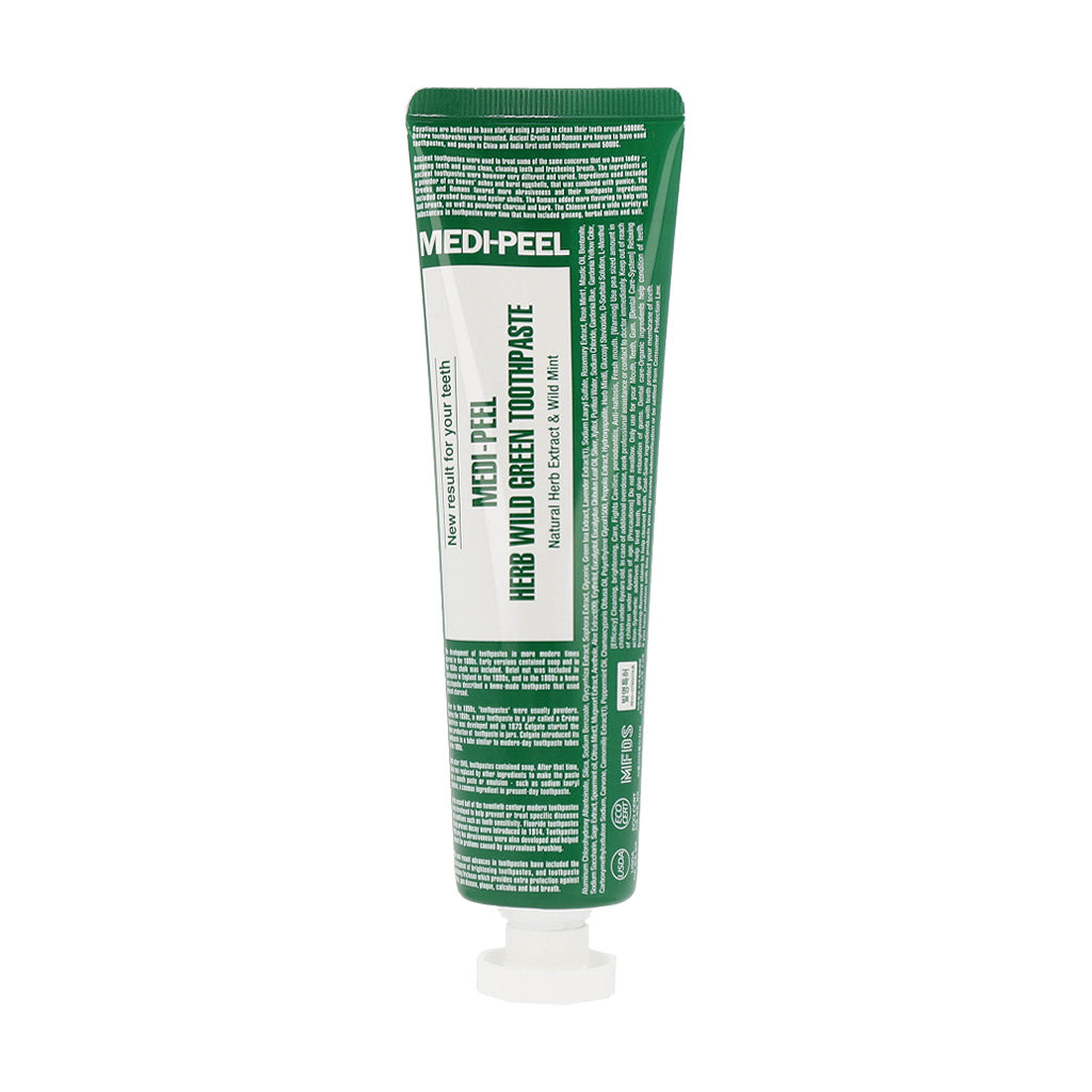 MEDI-PEEL Herb Toothpaste 130g (4 types) Pirin Salt / Wild Green / Dente Clear / Devil Black - Dodoskin