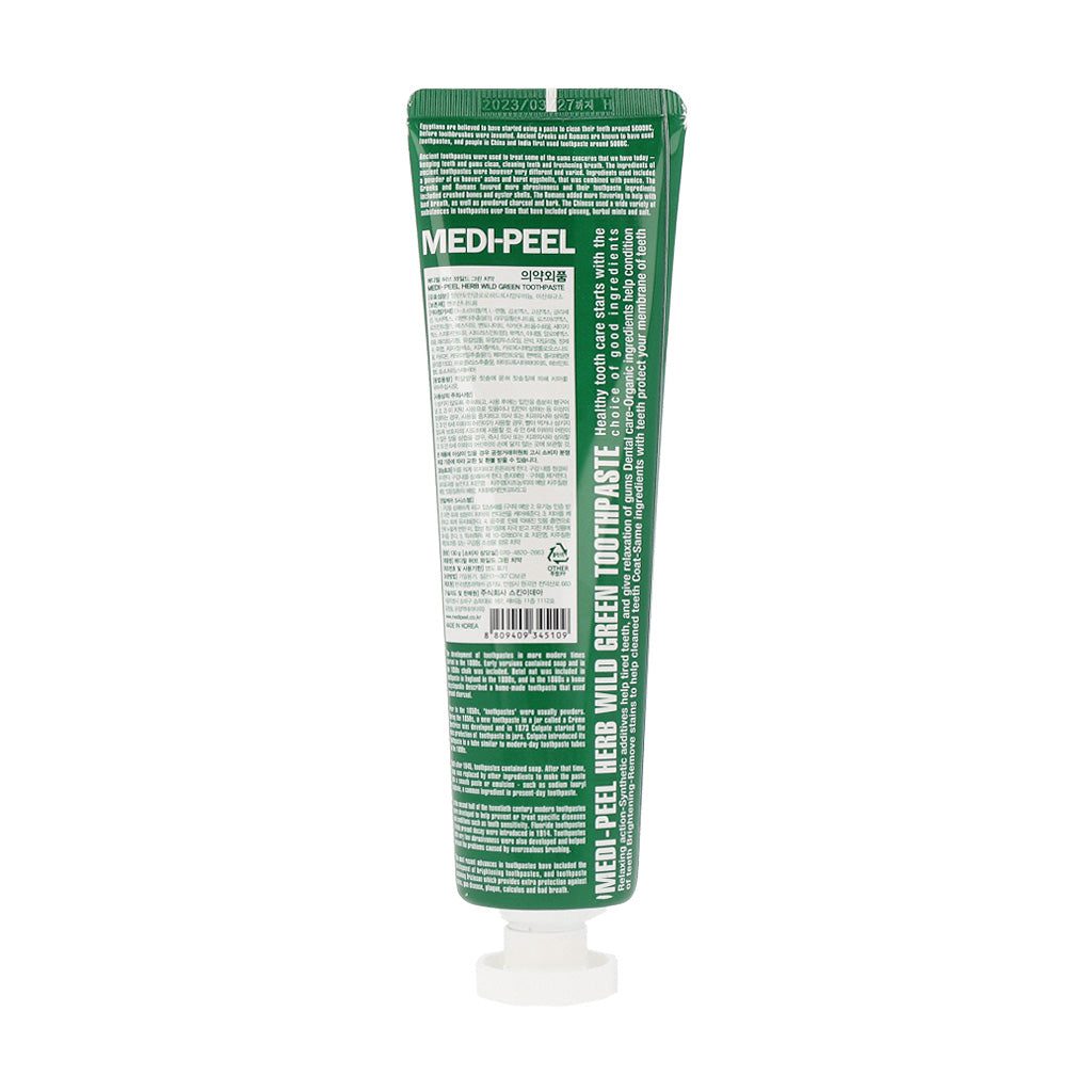 MEDI-PEEL Herb Toothpaste 130g (4 types) Pirin Salt / Wild Green / Dente Clear / Devil Black - Dodoskin