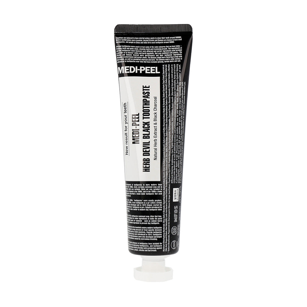 MEDI-PEEL Herb Toothpaste 130g (4 types) Pirin Salt / Wild Green / Dente Clear / Devil Black - Dodoskin