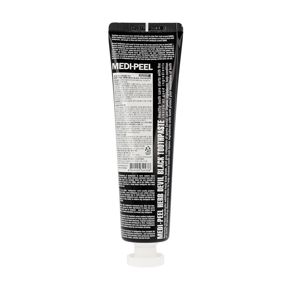 MEDI-PEEL Herb Toothpaste 130g (4 types) Pirin Salt / Wild Green / Dente Clear / Devil Black - KLO