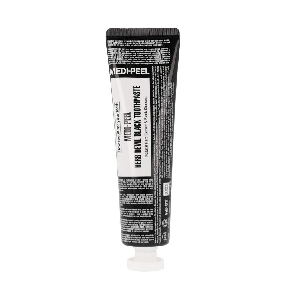 MEDI-PEEL Herb Toothpaste 130g (4 types) Pirin Salt / Wild Green / Dente Clear / Devil Black - Dodoskin
