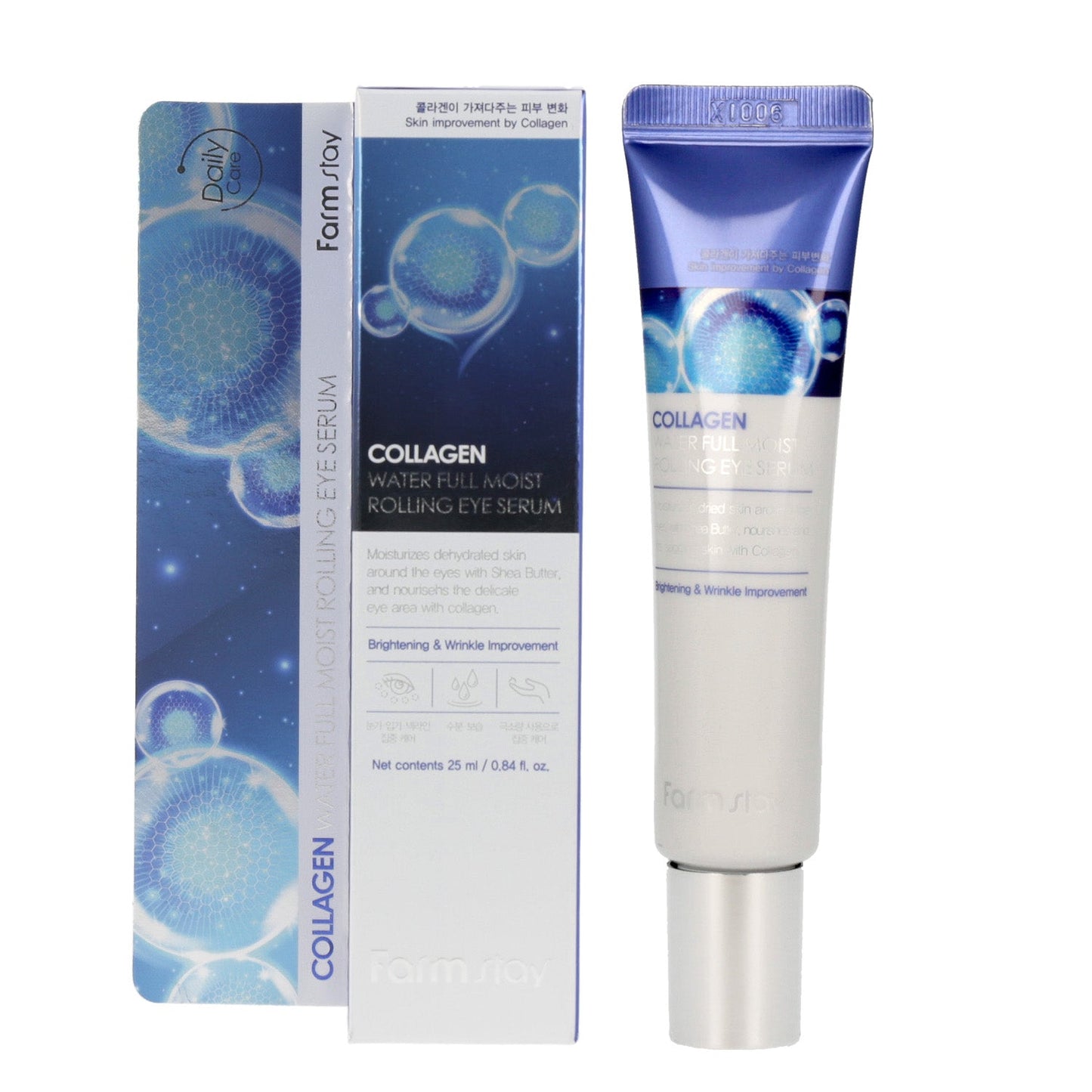 Farmstay Collagen Water Full Moist Rolling Eye Serum 25ml - KLO