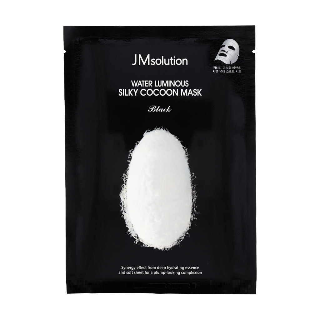 JM Solution Water Luminous Silky Cocoon Mask Black 10ea - KLO
