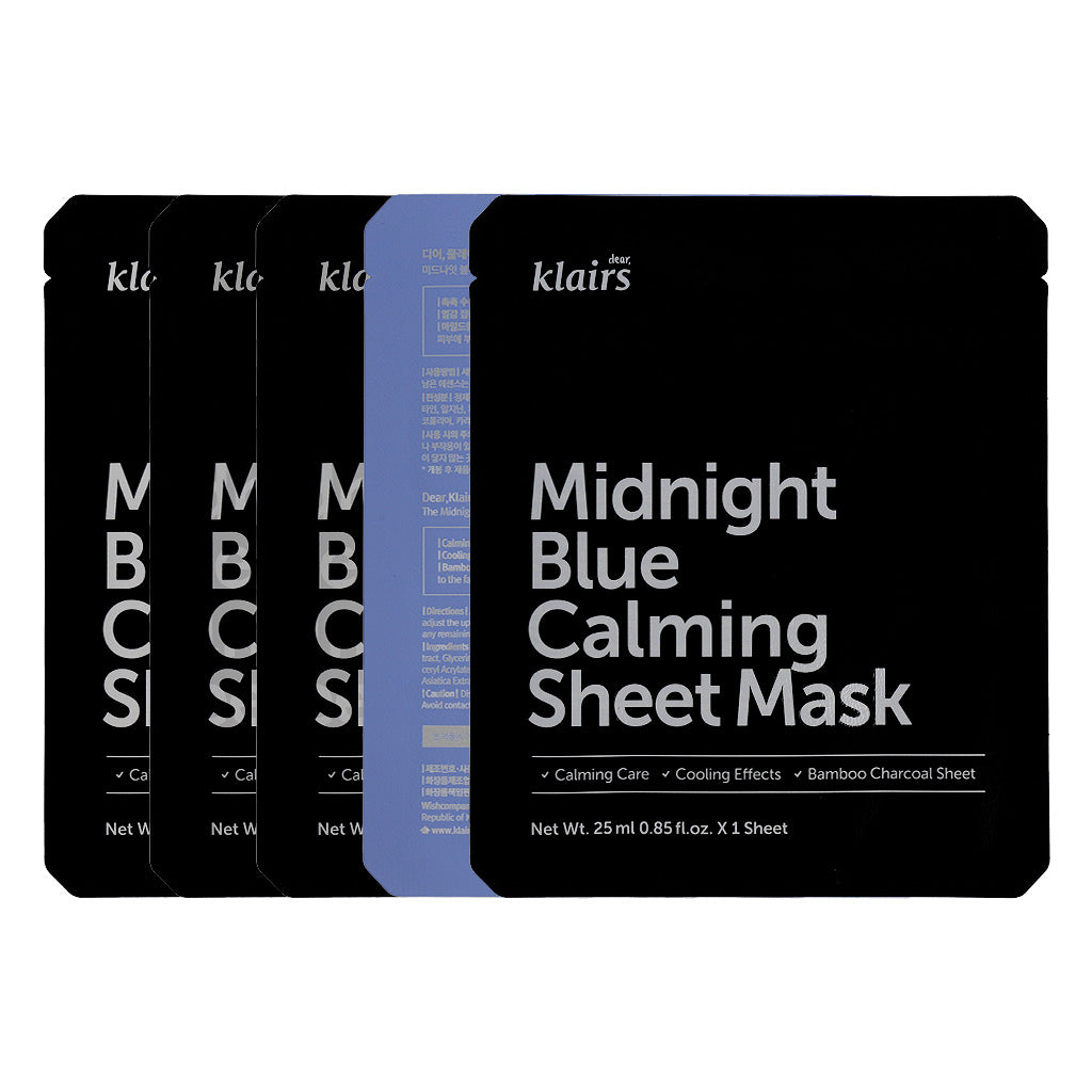 Klairs Midnight Blue Calming Sheet Mask 5ea - KLO