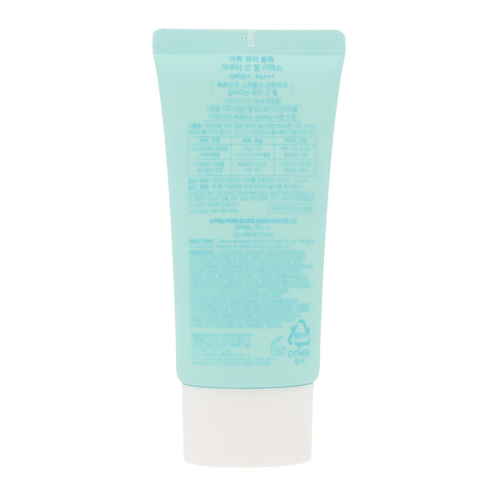 A'PIEU Pure Block Aqua Sun Gel SPF50+ PA+++ 50ml - KLO