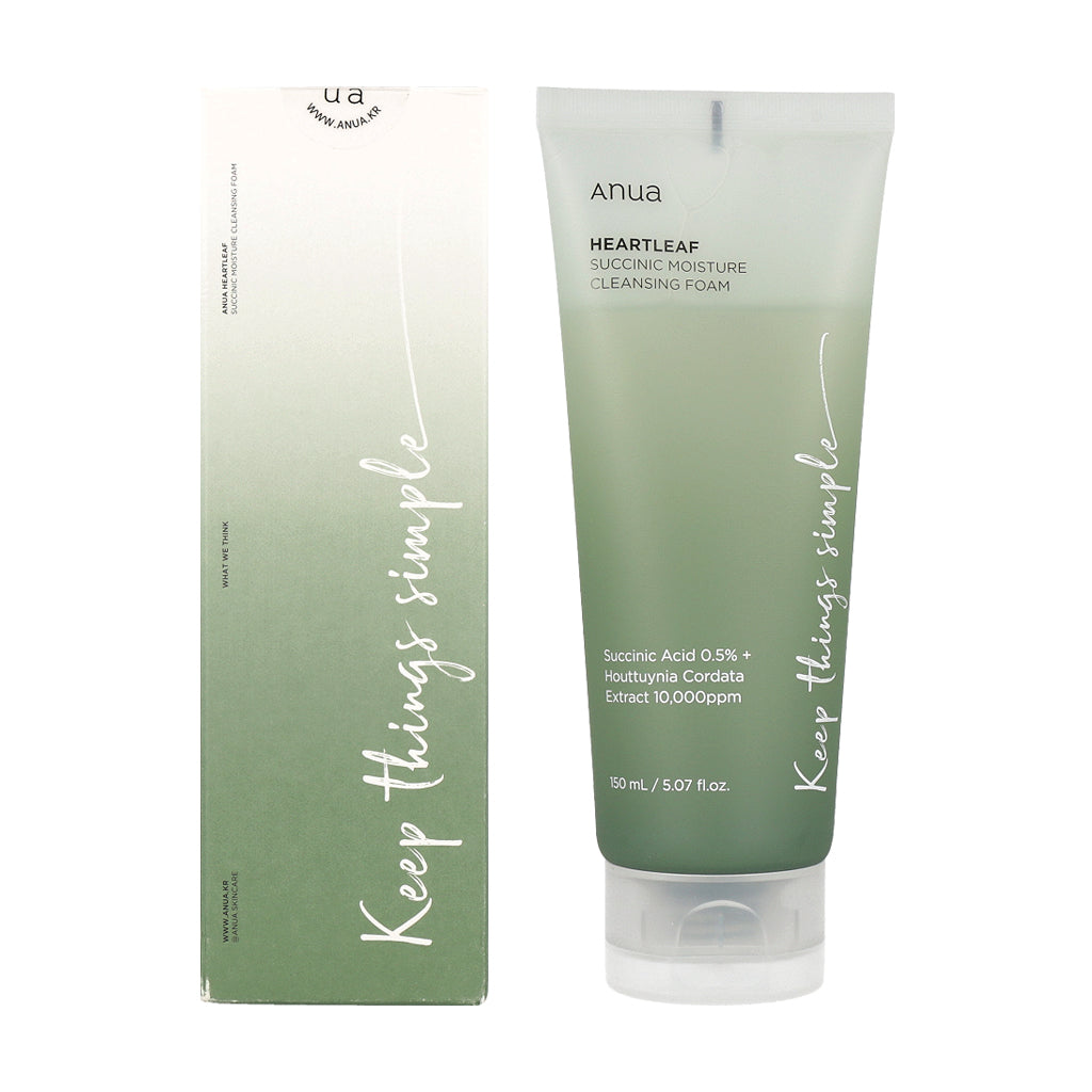 ANUA Heartleaf Succinic Moisture Cleansing Foam 150ml - Dodoskin