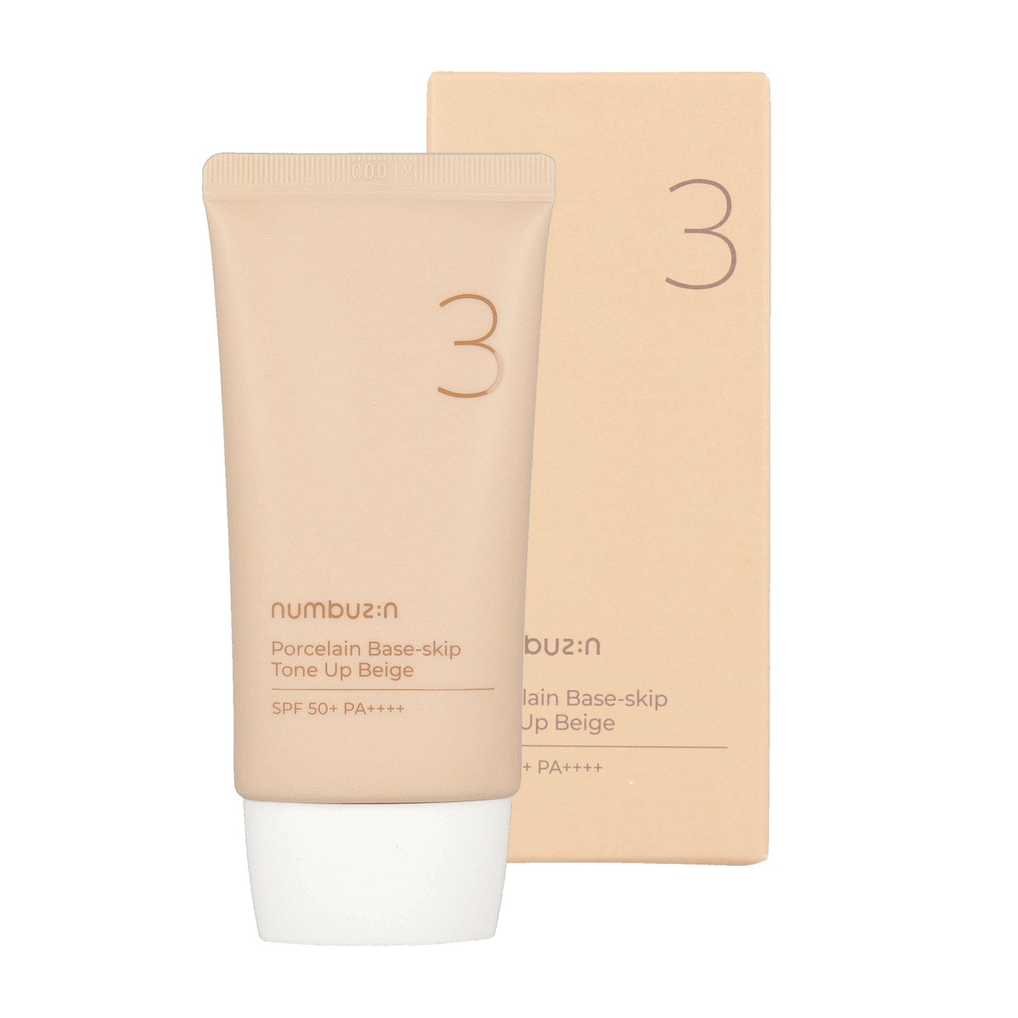numbuzin No.3 Porcelain Base-skip Tone Up Beige SPF50+ PA+++ 50ml - DODOSKIN