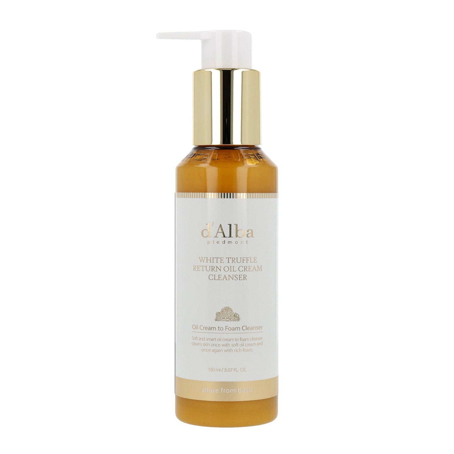 D’ALBA White Truffle Return Oil Cream Cleanser 150ml - DODOSKIN