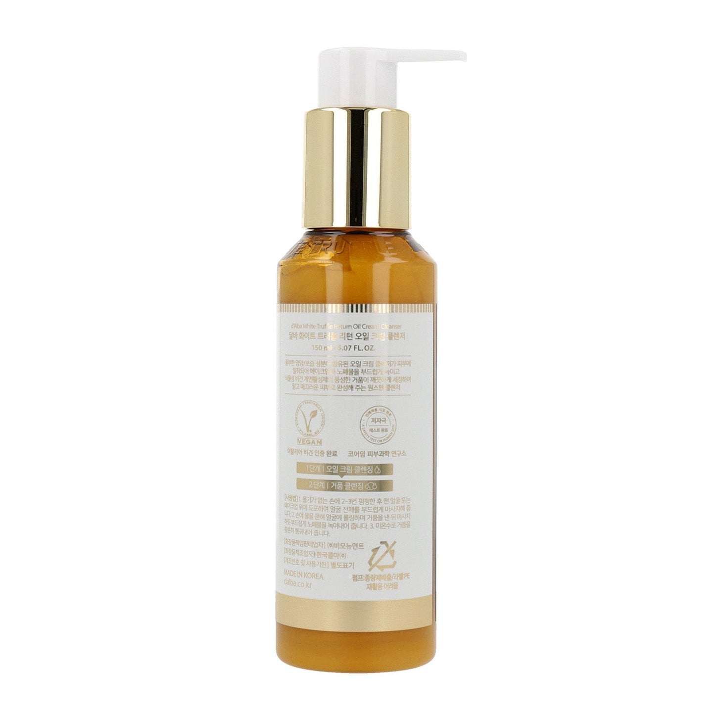D’ALBA White Truffle Return Oil Cream Cleanser 150ml - DODOSKIN