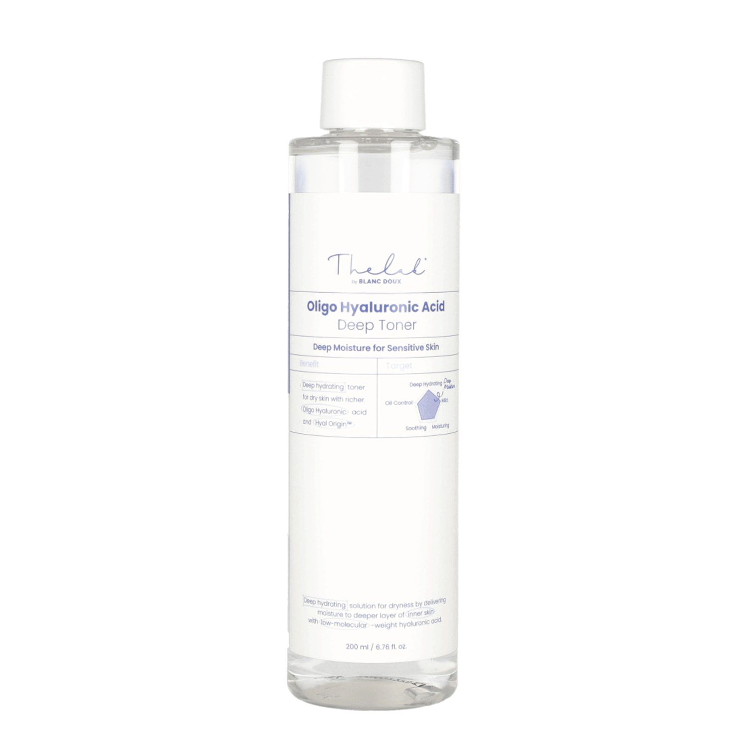 THE LAB by blanc doux Oligo Hyaluronic Acid Deep Toner 200ml - DODOSKIN