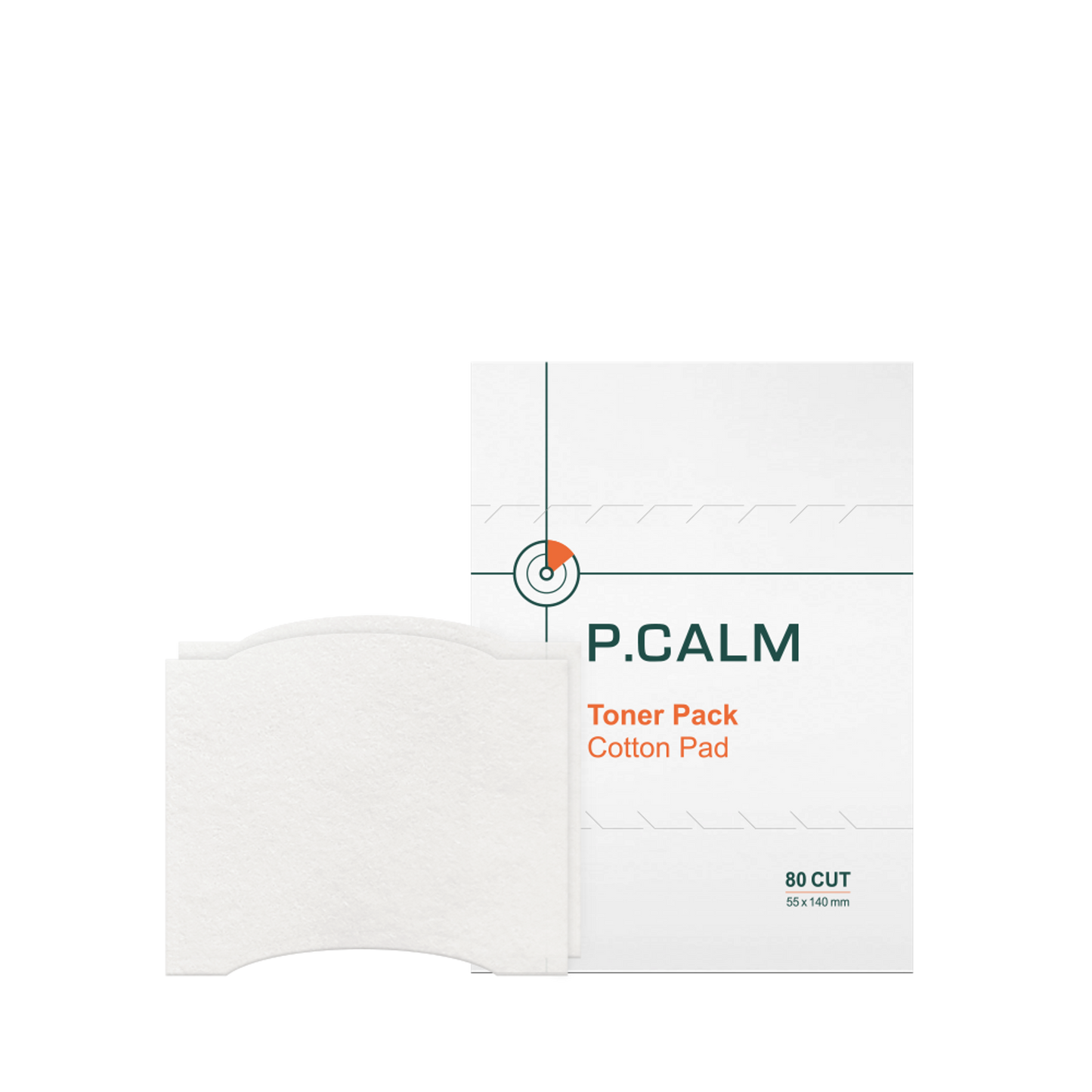 P.CALM Toner Pack Cotton Pad 40 Pcs (80 CUT)