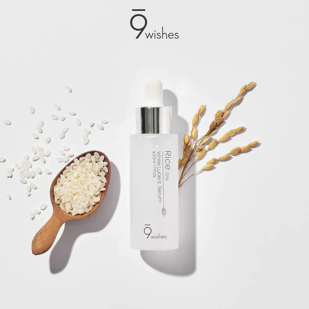 9wishes Rice 72% White Lucent Serum 50ml - KLO
