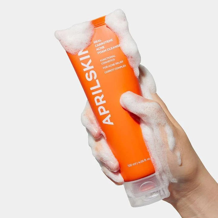 APRILSKIN Real Carrotene Acne Foam Cleanser 120ml
