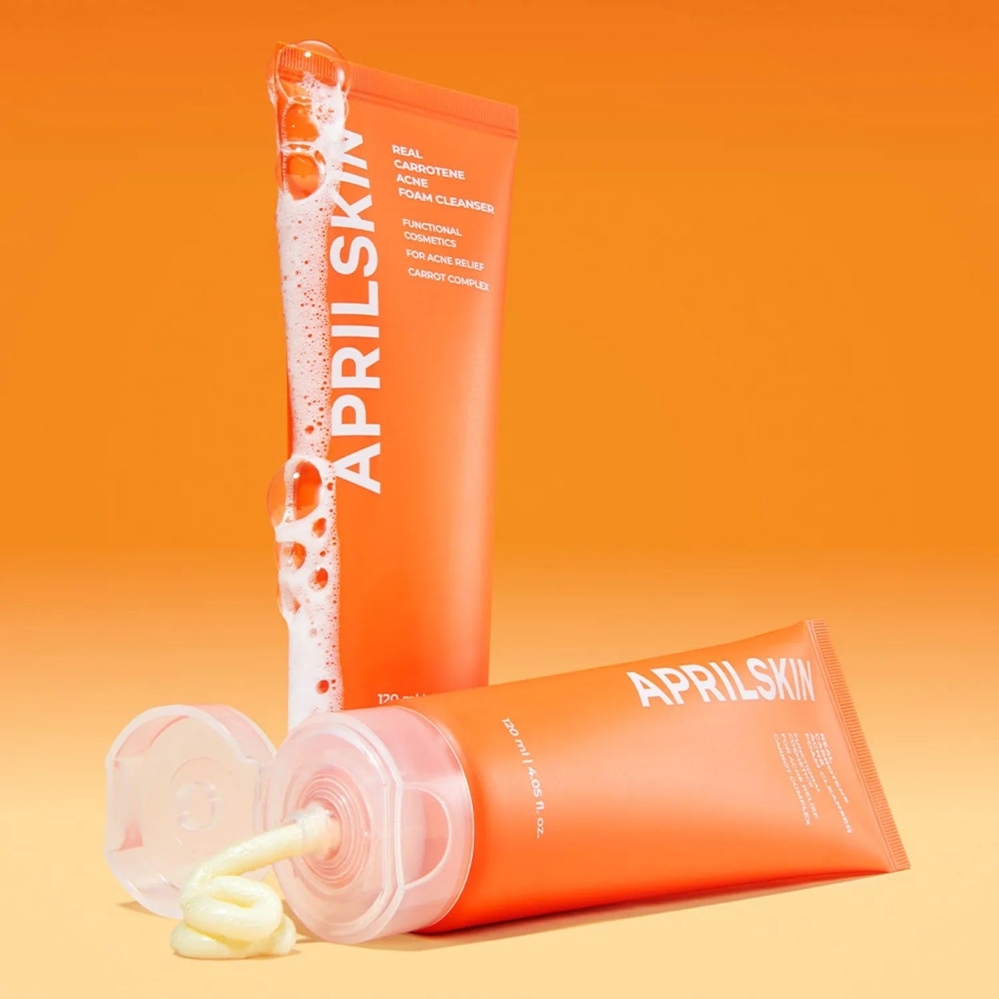 APRILSKIN Real Carrotene Acne Foam Cleanser 120ml