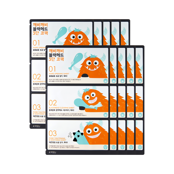 A'PIEU Goblin Blackhead 3-Step Nose Pack 1ea