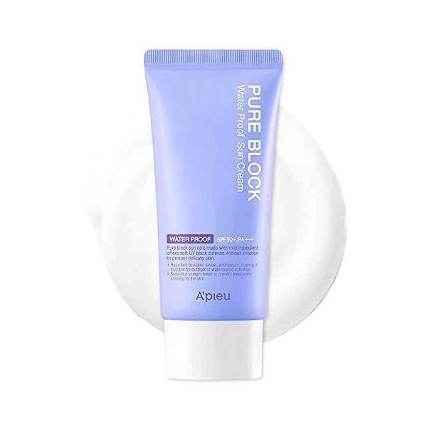 A'pieu Pure Block Natural Waterproof Sun Cream SPF50+ PA+++ 50ml