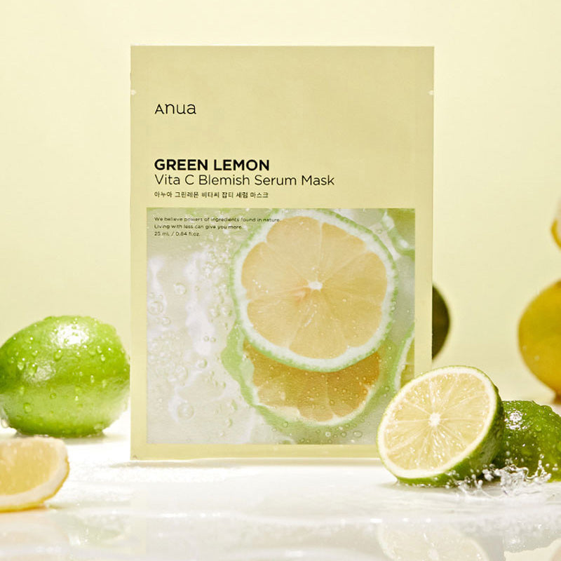 Anua Green Lemon Vita C Blemish Serum Mask 25ml 10ea