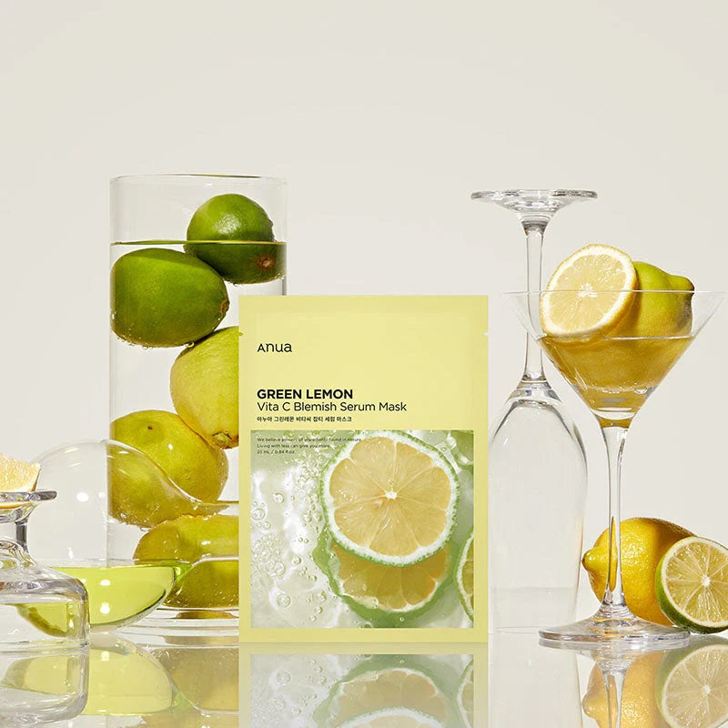 Anua Green Lemon Vita C Blemish Serum Mask 25ml 10ea