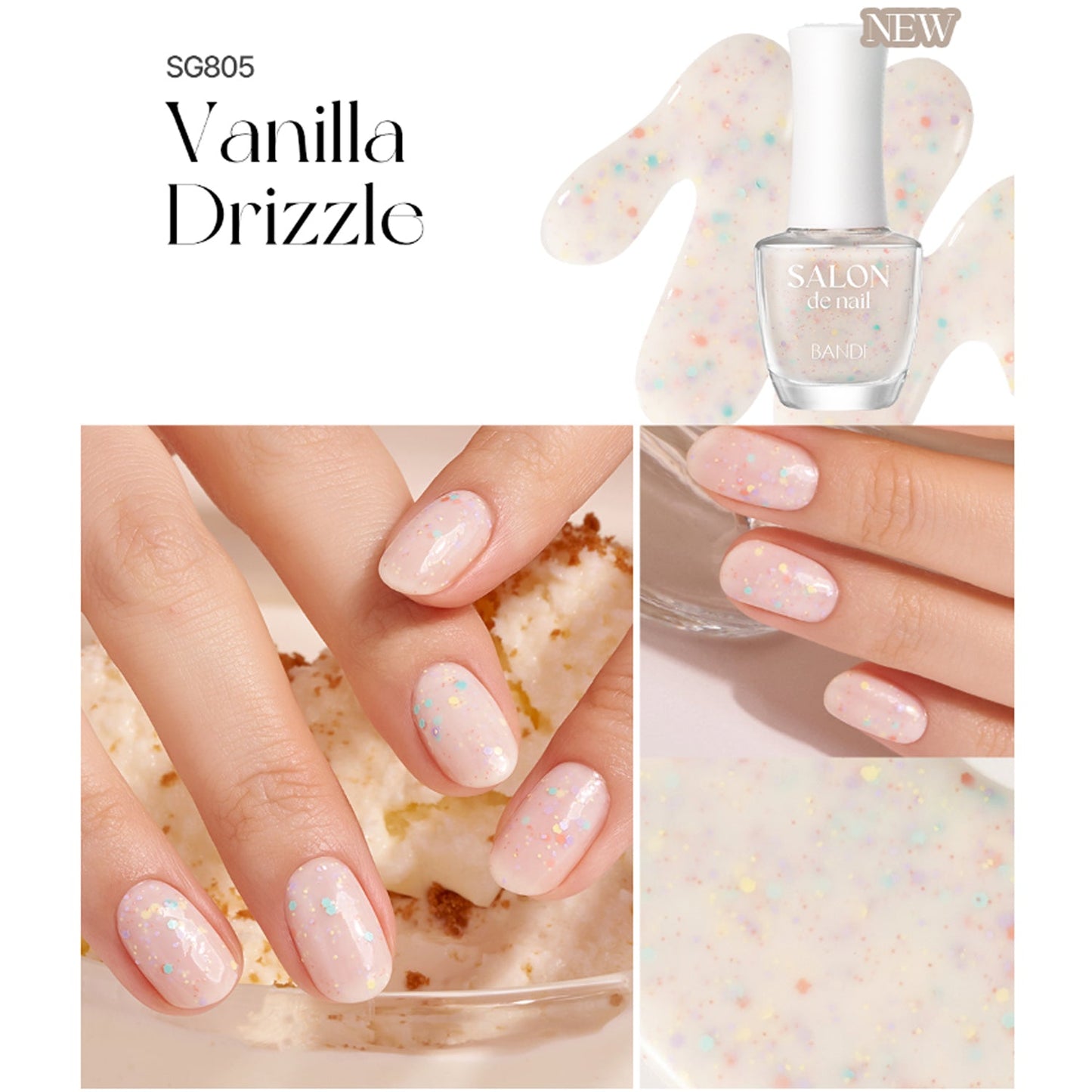 BANDI Salon de Nail Glitter 7ml 11 Colors
