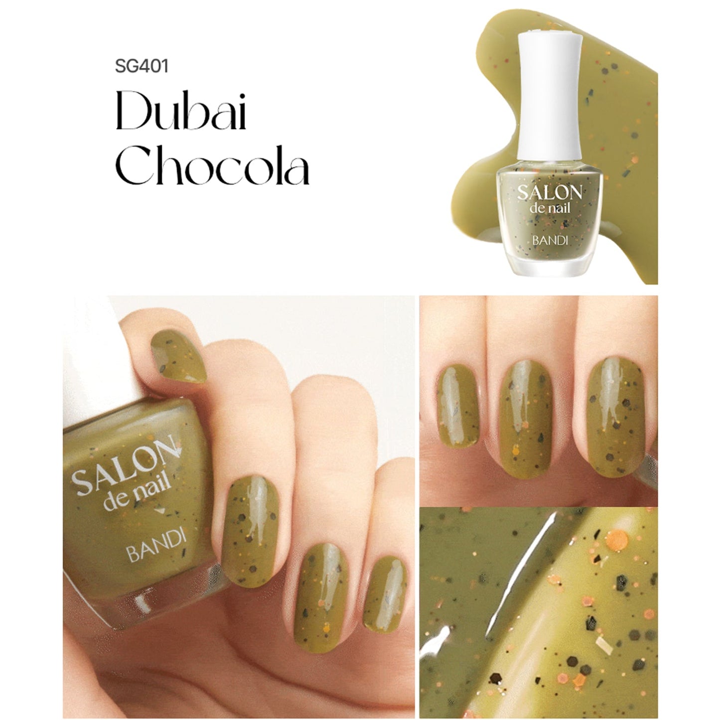 BANDI Salon de Nail Glitter 7ml 11 Colors