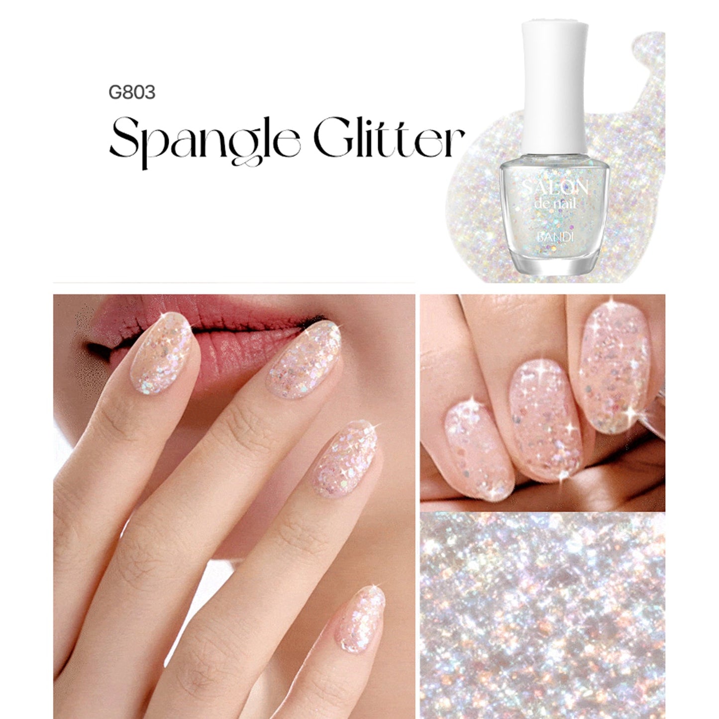 BANDI Salon de Nail Glitter 7ml 11 Colors