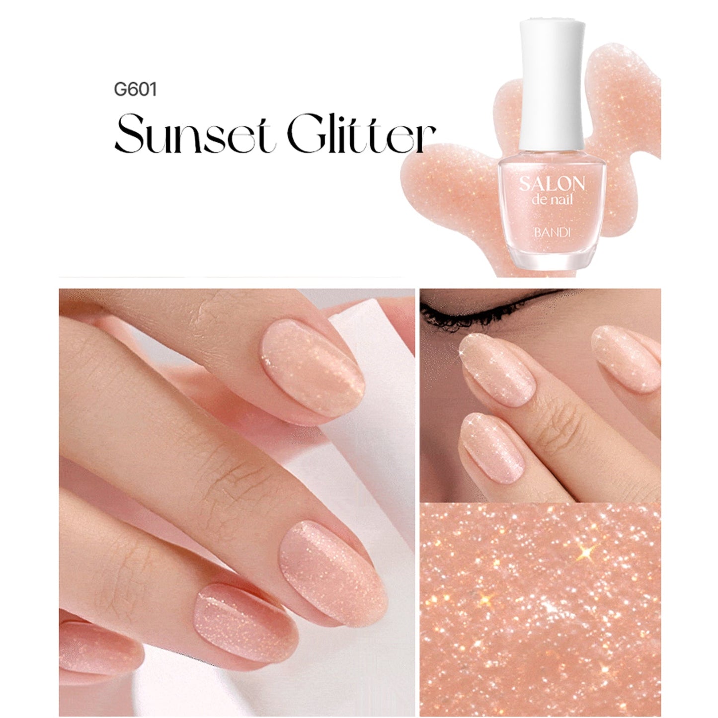 BANDI Salon de Nail Glitter 7ml 11 Colors