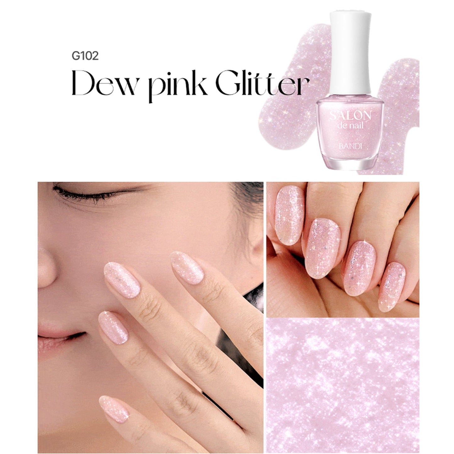 BANDI Salon de Nail Glitter 7ml 11 Colors