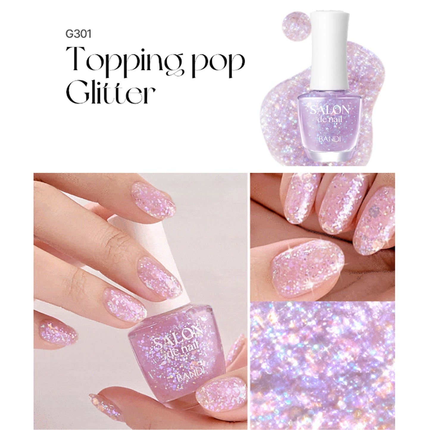 BANDI Salon de Nail Glitter 7ml 11 Colors