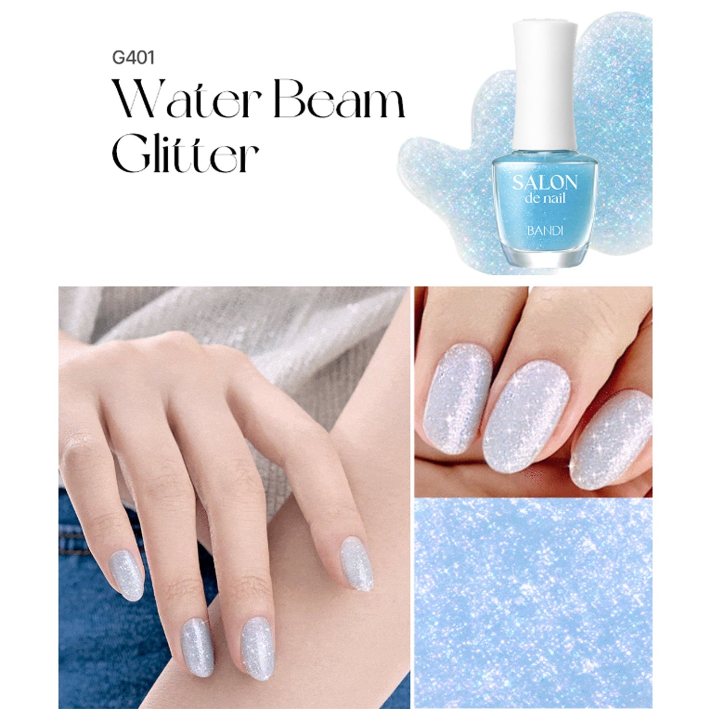 BANDI Salon de Nail Glitter 7ml 11 Colors