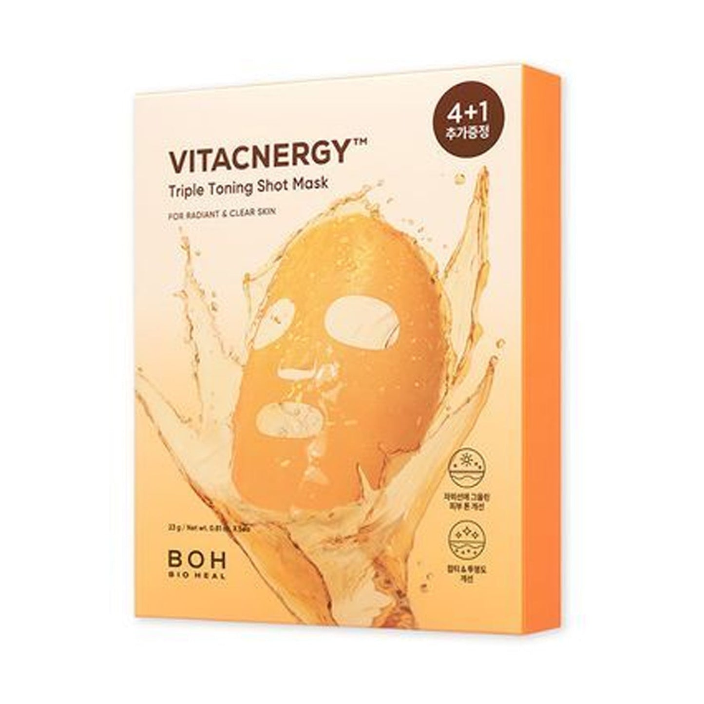 BIOHEAL BOH Vitacnergy Triple Toning Shot Mask 4+1ea