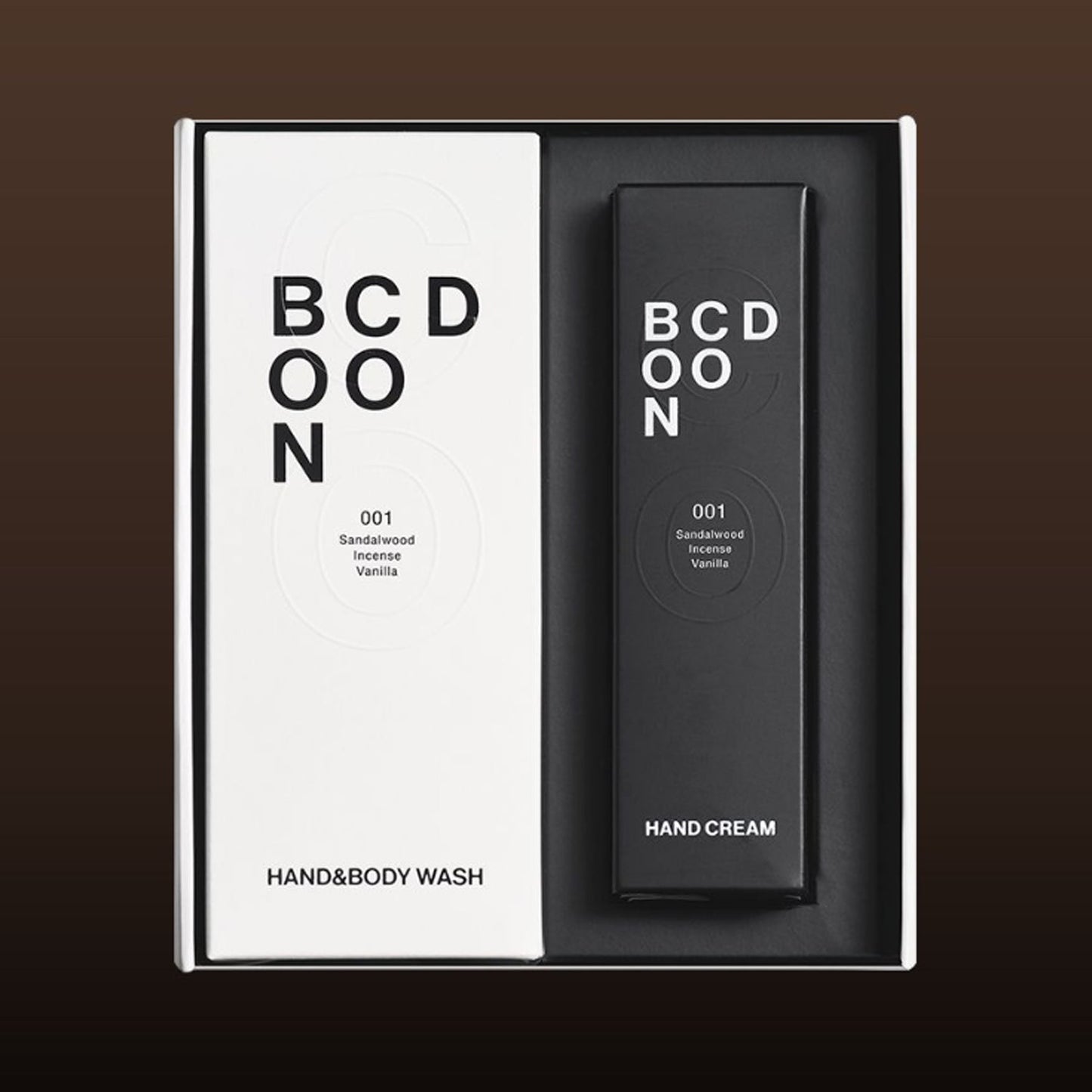 BONCOD Perfume Hand Cream + Hand & Body Wash 001 Sandalwood Gift Set