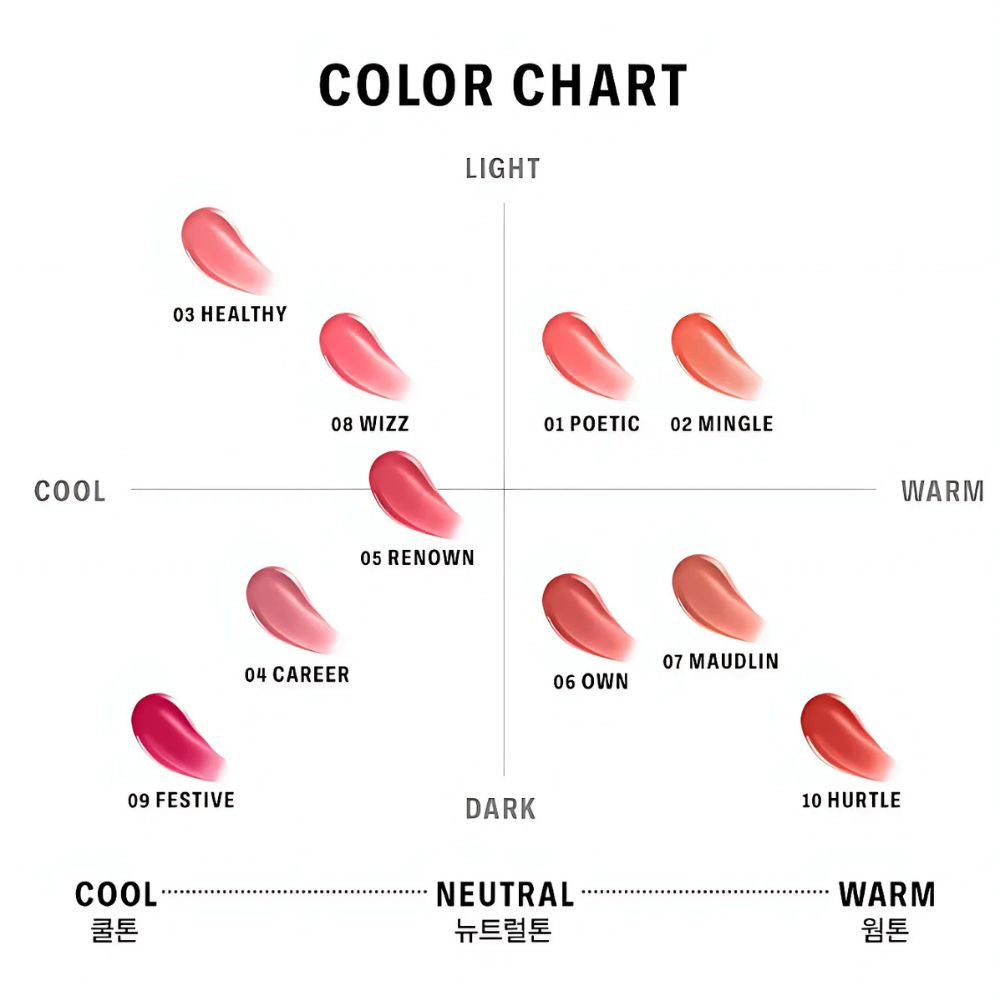 The Thin Glow Tint is designed to offer a long-lasting, moisturizing effect, keeping your lips hydrated and vibrant throughout the day.
