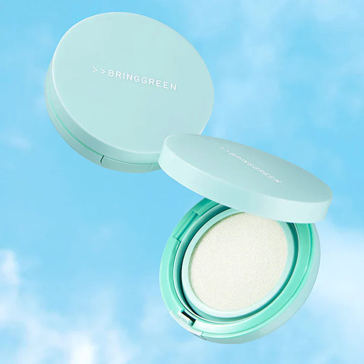 BRING GREEN Tea Tree Cica Tone-Up Sun Cushion SPF50+ PA++++ 15g