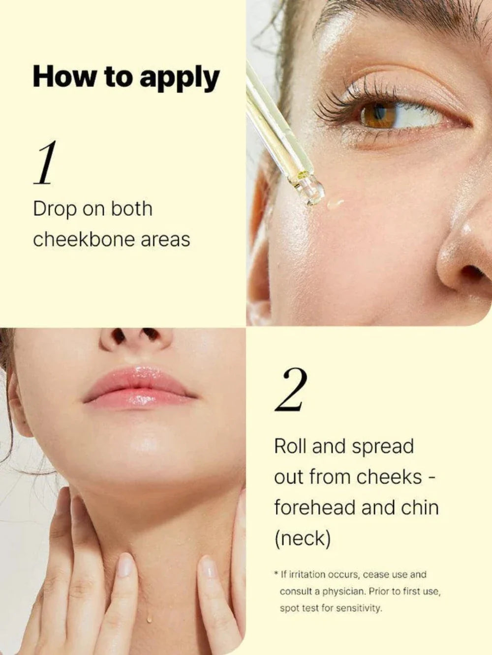 It show how to apply The Vitamin C 13 Serum